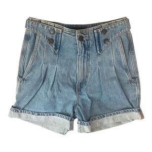 Retrofete High Rise Jean Shorts Sz 24 100% Cotton